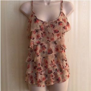 LAUREN CONRAD tiered cami top NEVER WORN